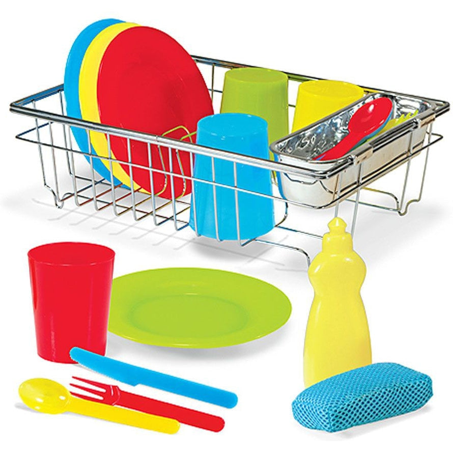 Melissa & Doug Wash & Dry Dish Set