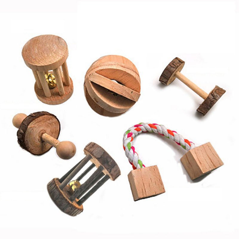 Ardorlove Hamster Natural Wooden Wood Molar Chew Toys Pet Molars Supplies