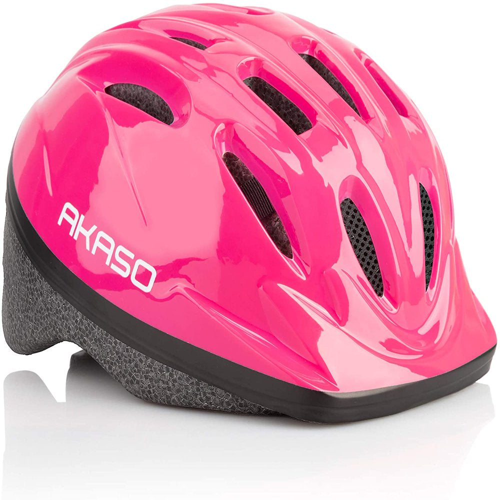 AKASO Kids Bike Helmet, Multi-Sport Toddler Helmet for Cycling Skateboard Scooter,Adjustable Child Helmet for Age 1-8 (Black)