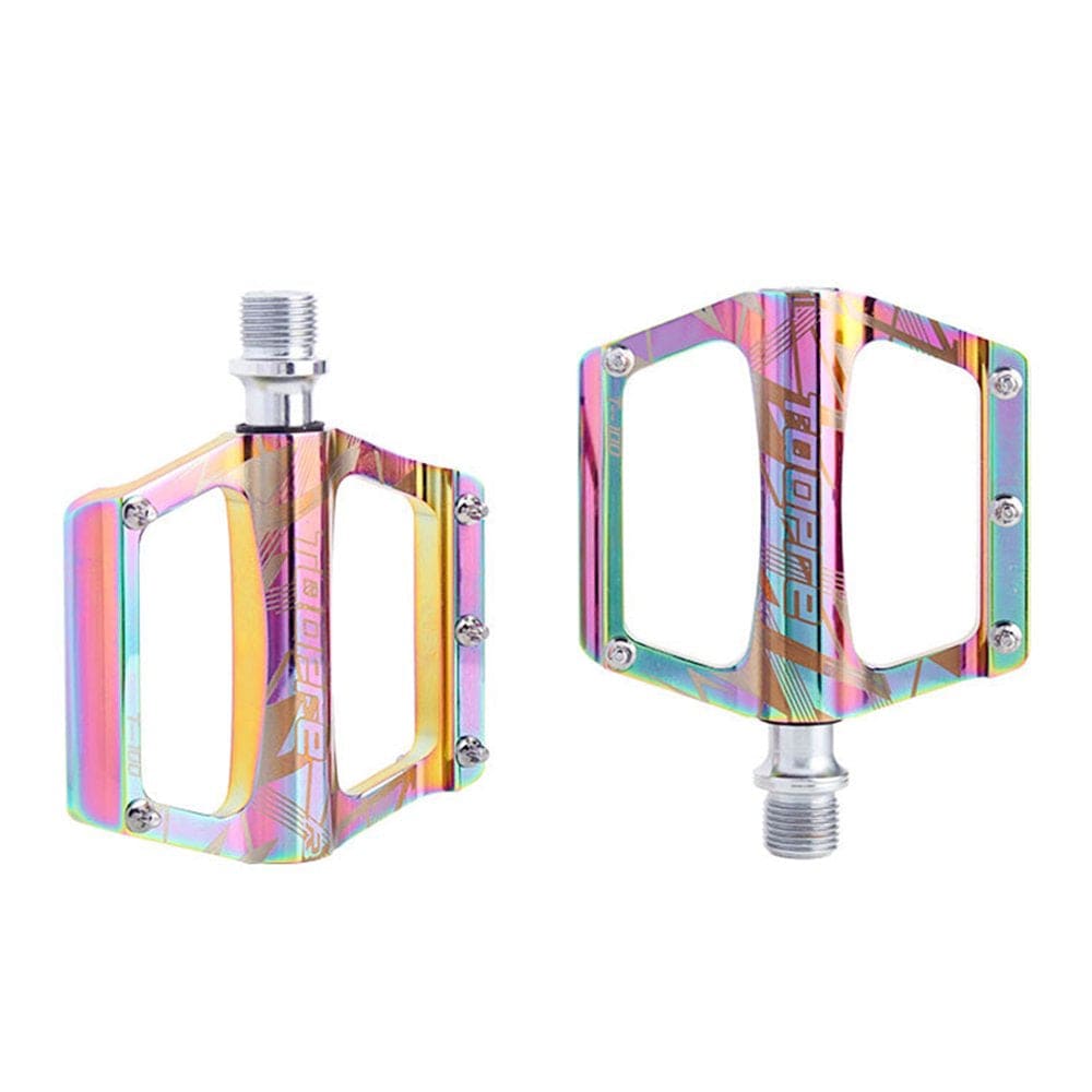 1 Pair MTB Mountain Road Bike Flat Pedals Bicycle Aluminum Alloy Ultra Axle Sealed Bearing Pedals Cycling Non-Slip