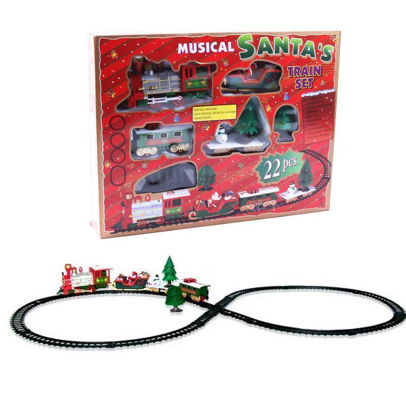 Christmas Electric Rail Car Train Toy