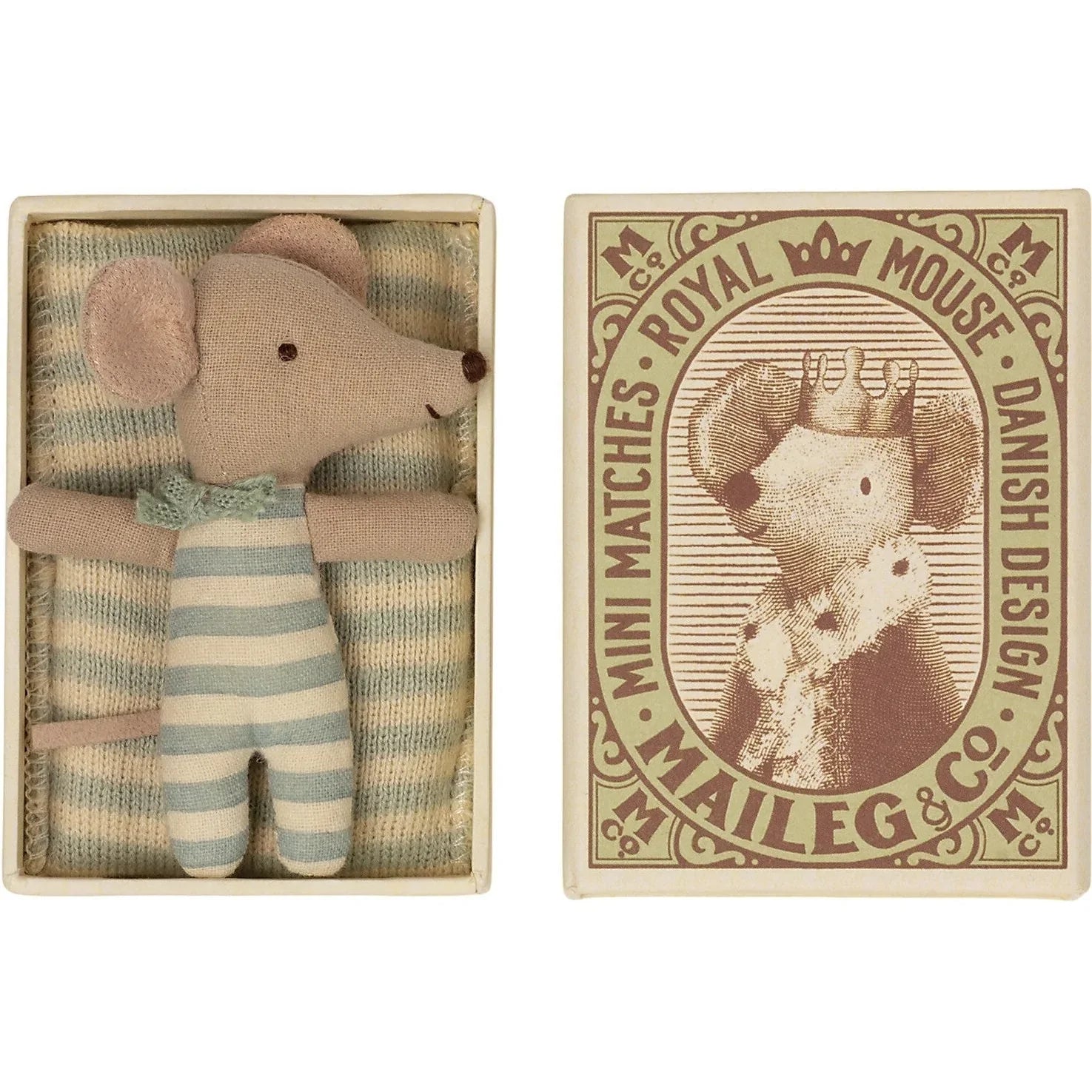 Maileg Sleepy Wakey Boy, Baby Mouse