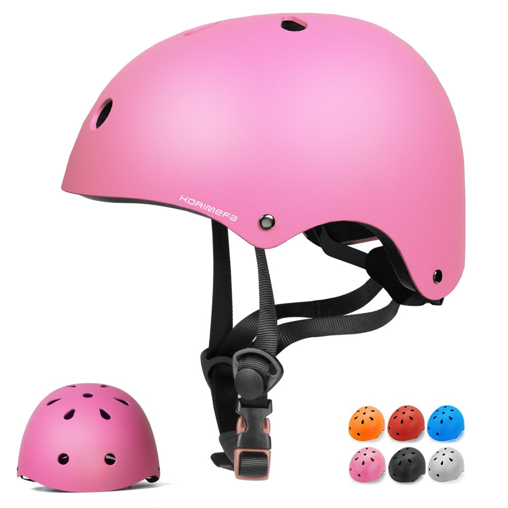 KORIMEFA Kids Bike Helmet, Toddler Bicycles Helmets for 1-8 Years Boys Girls, Adjustable Cycling Multi-Sport Child'S Helmet for Football Roller Skating Scooter