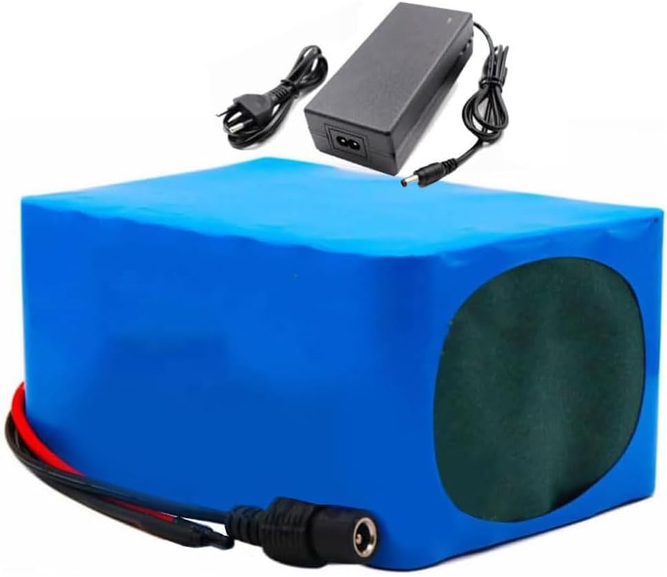 18650 60V 20Ah Lithium-Ion Battery Pack Built-in 30A BMS Electric Bike Scooter Battery for Within 1000W Motor with 67.2V Charger,T Plug