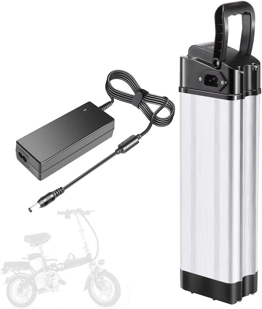 Electric Bike Battery 24V 36V 48V E-Bike Battery Pack 8Ah 10Ah 13Ah 15Ah Rechargeable Lithium Battery for 250-750W Motor with Charger,36v,8Ah