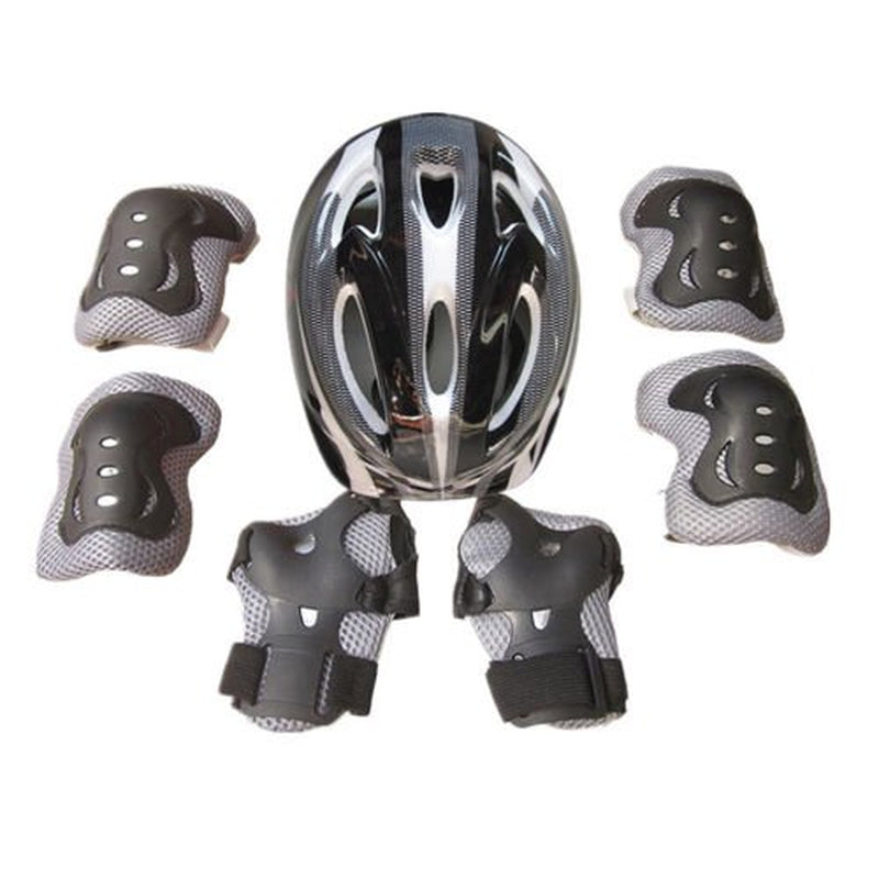 SAYOO 7PCS Toddler Girls Boys Protect Helmet Knee Elbow Wrist Pad Sets for Cycling Skate Bike