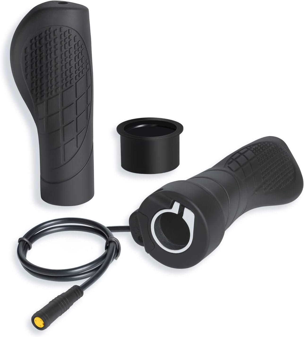 Half-Twist Throttle for Bafang 3 Pin Speed Throttle for BBS01B BBS02B BBSHD Mid Drive Motor eBike Conversion Kits E-Bike Twist Throttle with 17.7 inch Cable