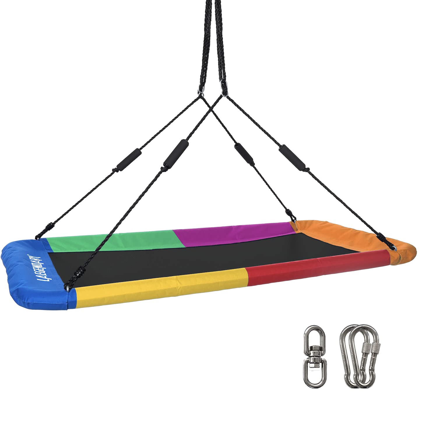 Giant Rainbow Platform Tree Swing