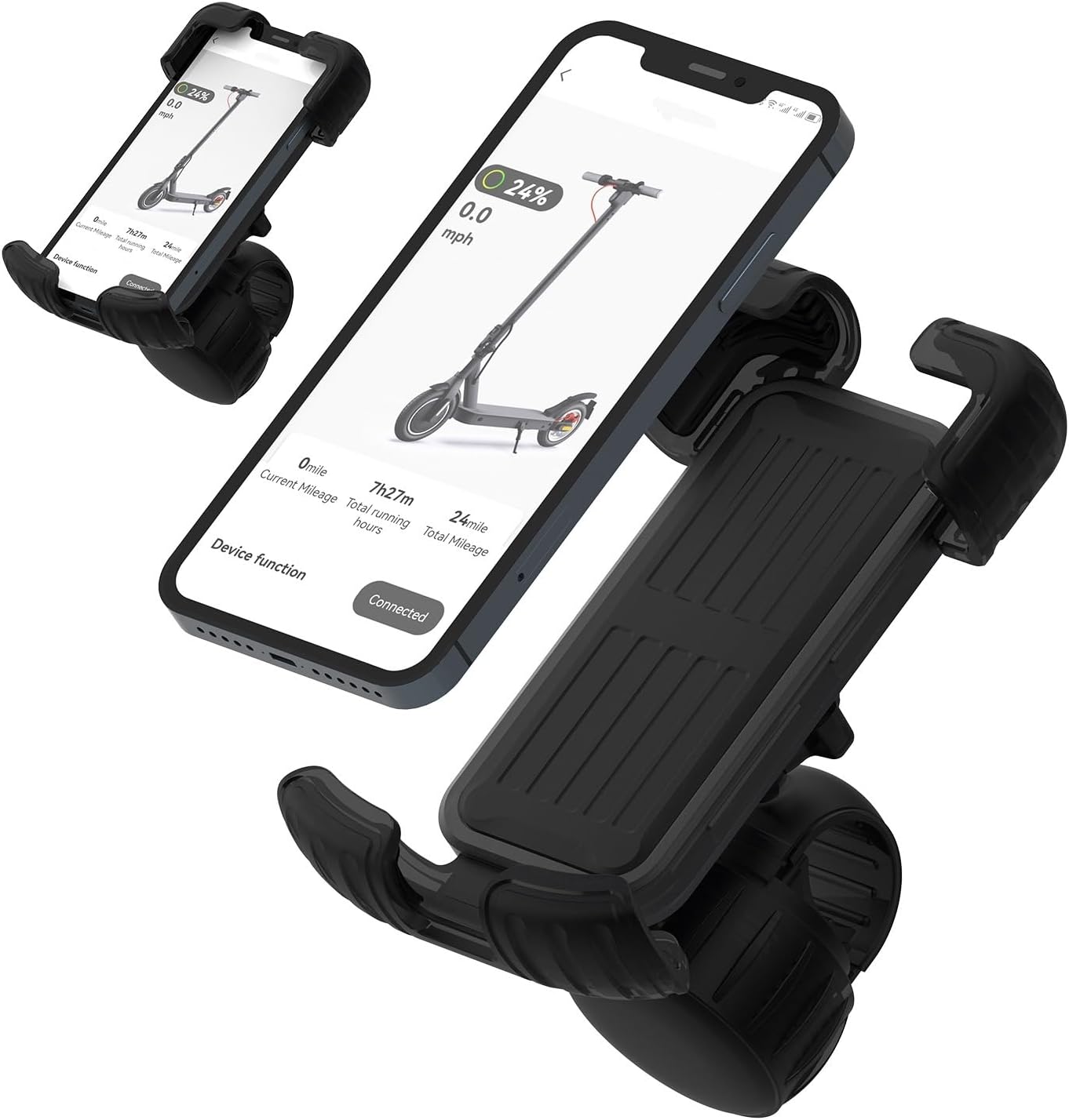 Electric Bike Phone Holder, Electric Bicycle Phone Mount for Smart Phone 4.7''-7'' All