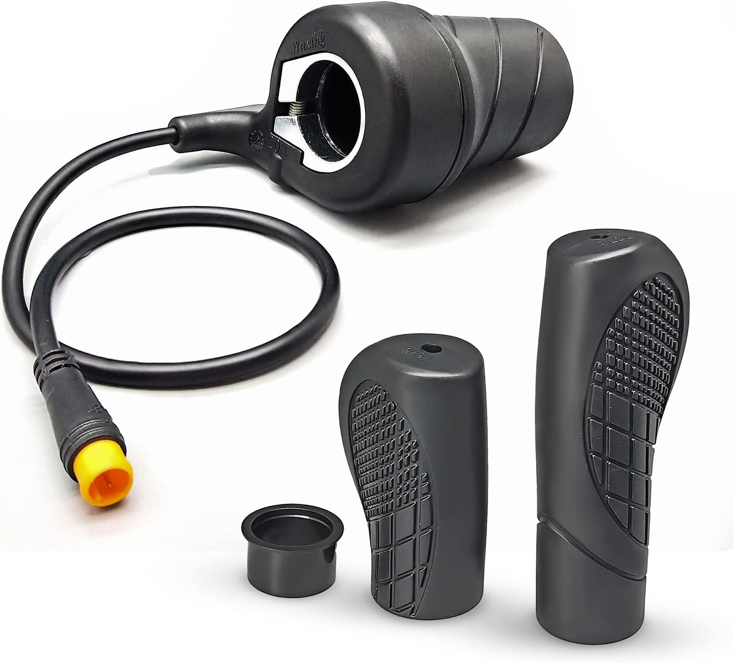 MUSELK Ebike Half Twist Throttle Electric Bike Speed Throttle 24V 36V 48V 60V 72V Waterproof/SM E-Bike Part for Folding Electric Scooter