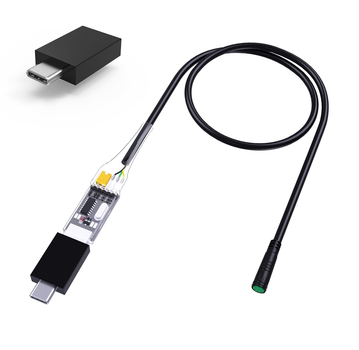 BAFANG USB Programing Cables Mid Drive Kit,USB Convert to Type-C Programming Cable for 8fun BBS01 BBS02 BBSHD Ebike Conversion Kit