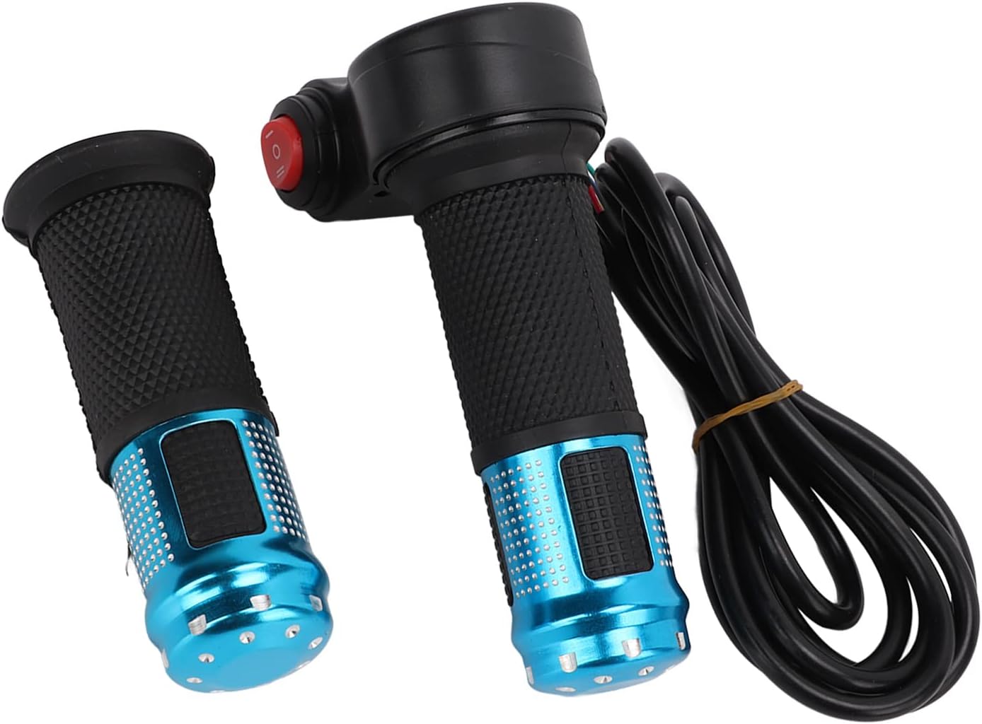 GLOGLOW 12V‑99V Electric Bicycle Throttle Control Handlebar with 6 Core Wire - Efficient and Durable - Ideal for Electric Bike Enthusiasts and Daily Commuters (Blue)