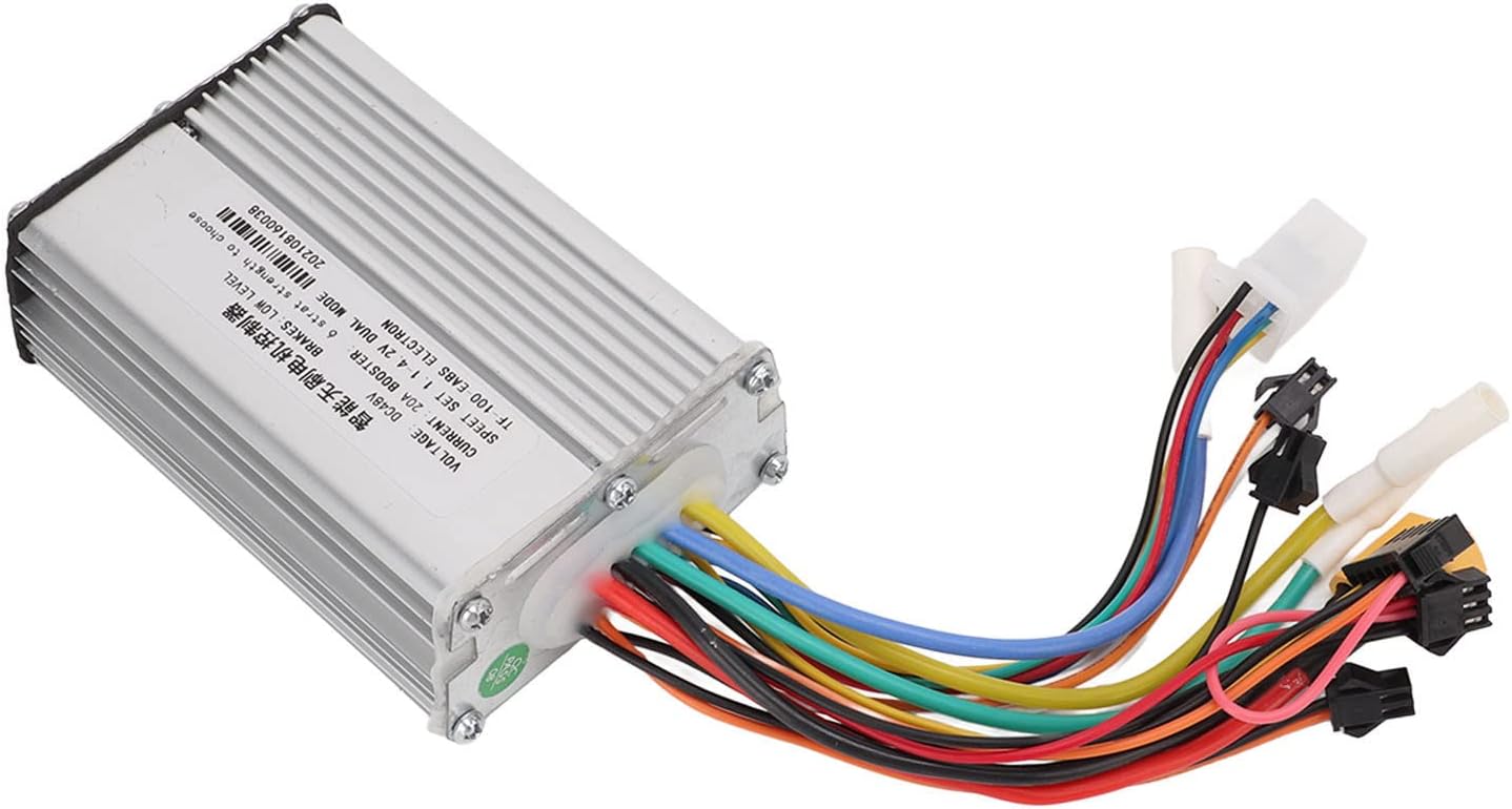 Qiilu Electric Scooter Controller Electric Scooter Controller Intelligent Brushless Motor Controller 48V 20A for KUGOO M4 2 Wheeled Type