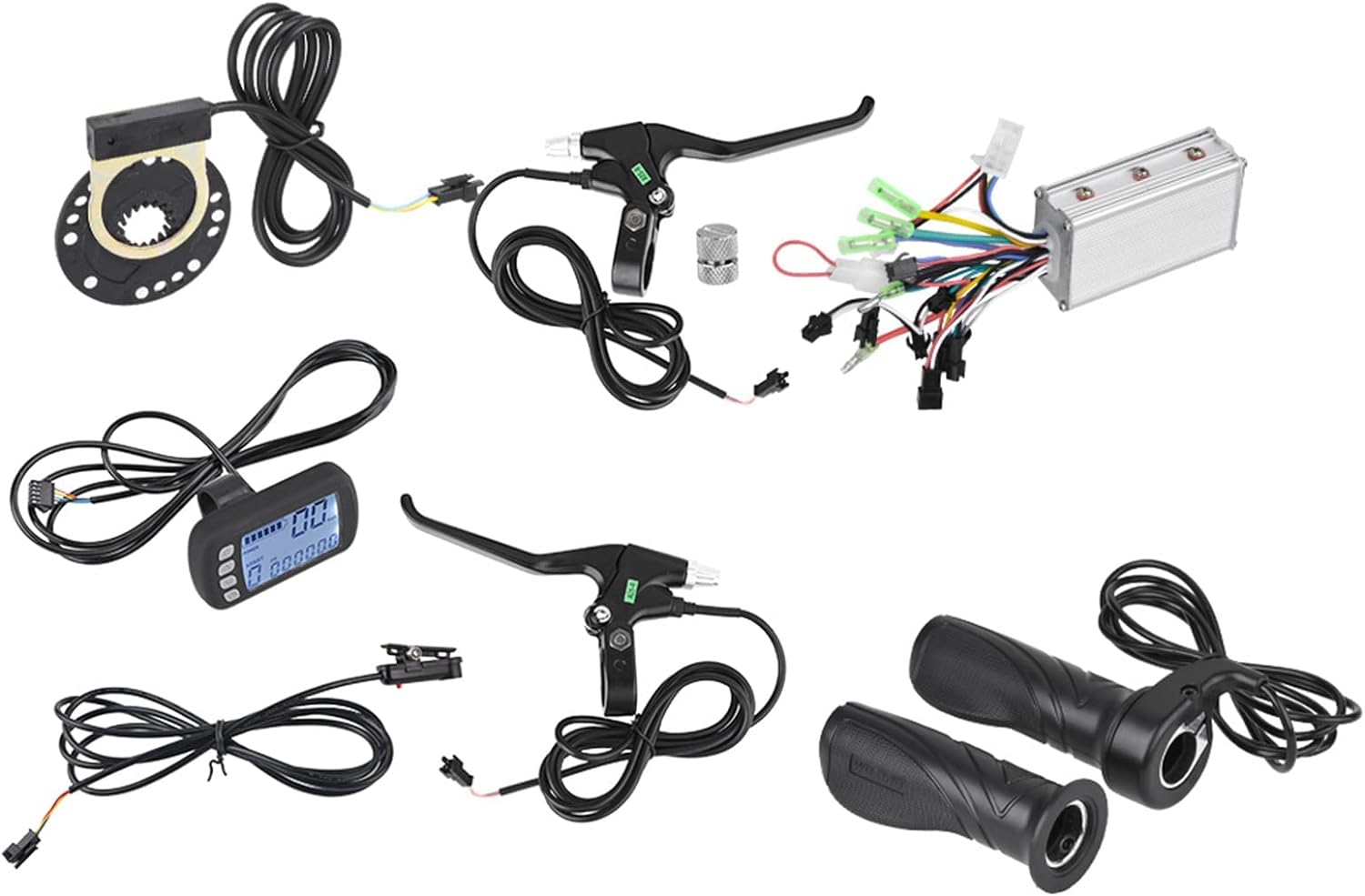Alomejor 36V/48V 250W/350W Brushless Motor Controller LCD Panel Kit E Bike Conversion for E Bike Electric Bike E Bike