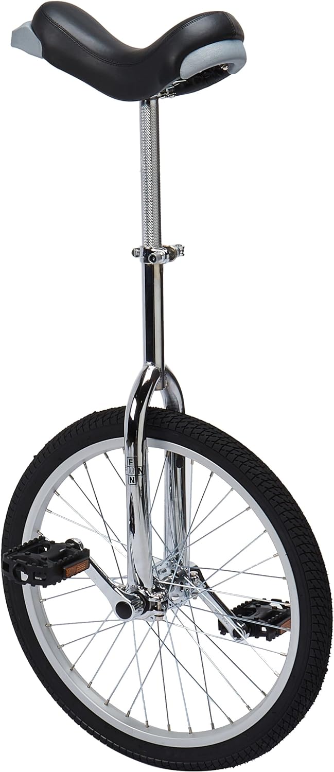20 Inch Wheel Chrome Unicycle with Alloy Rim