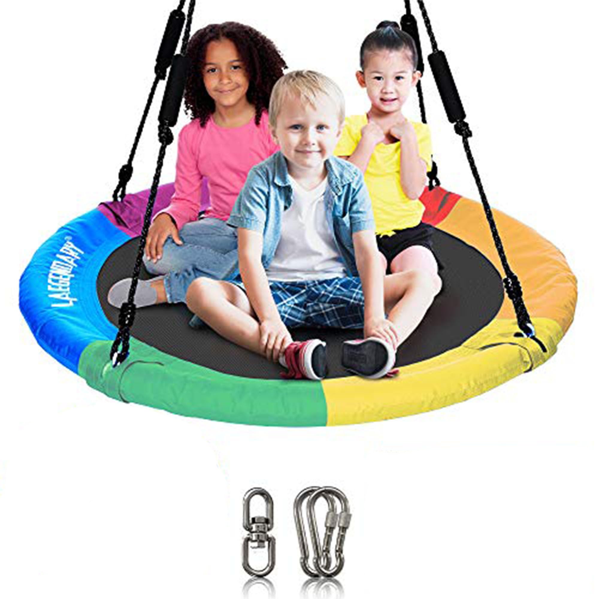 40" Rainbow Round Tree Swing