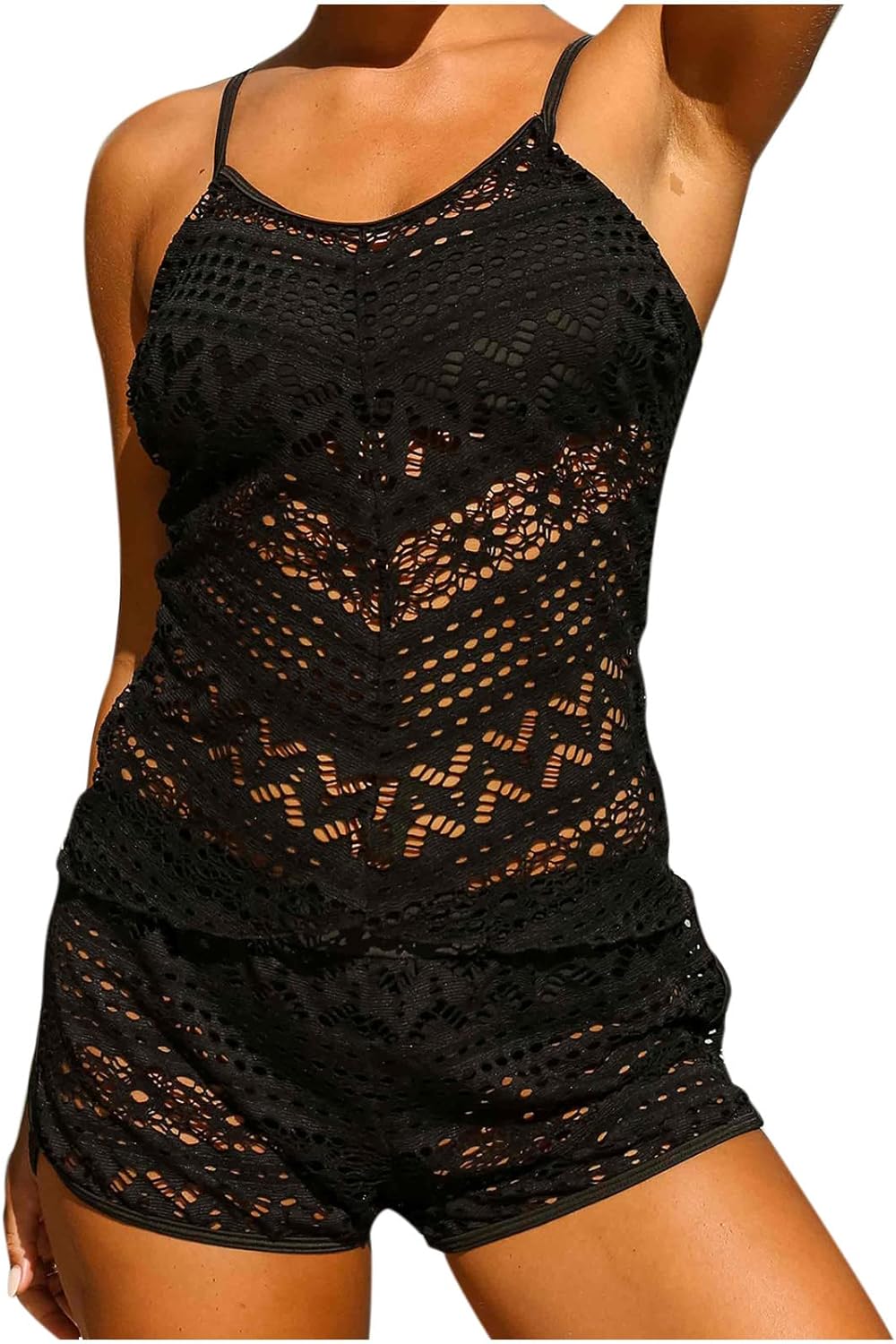 Cute Modest Swimsuits Bikini Sets for Women Full_Coverage Bottoms Women One_Piece Swimsuits Womens Plus Size