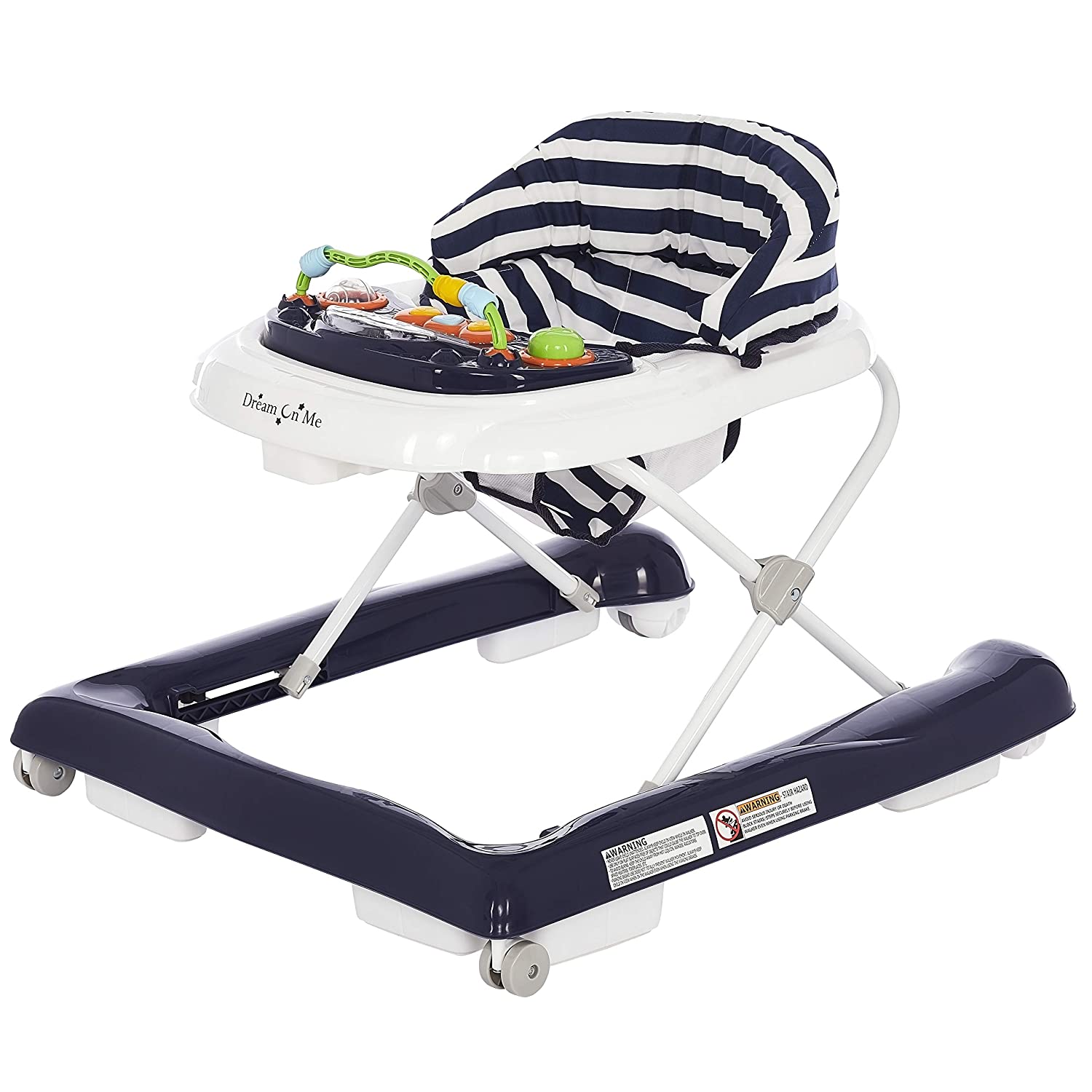 2 IN 1 BABY WALKER NAVY/WHIT