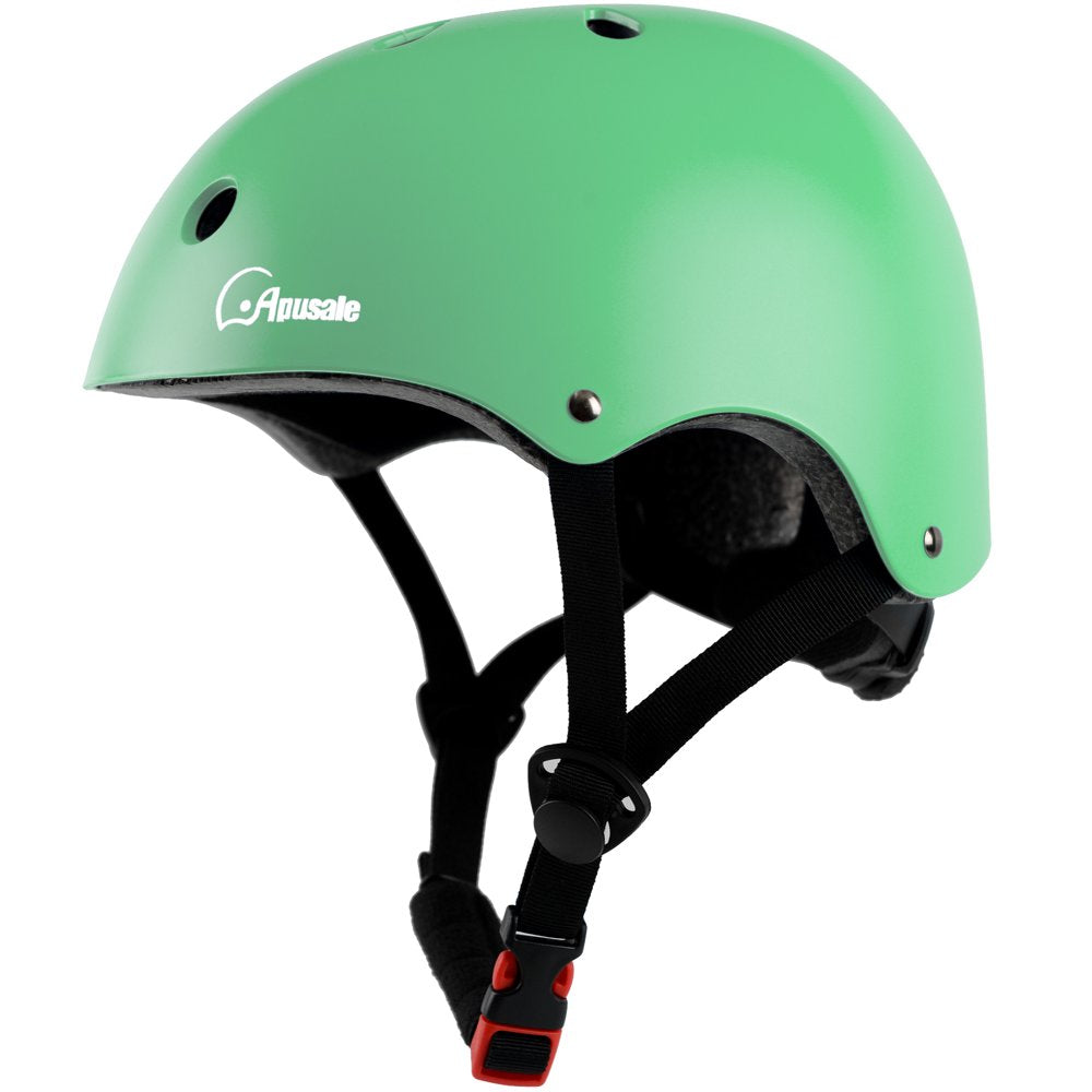 Apusale Kids Bike Helmet, for Scooter Skateboard Cycling Roller Skating, Adjustable 2 Sizes (Black S)