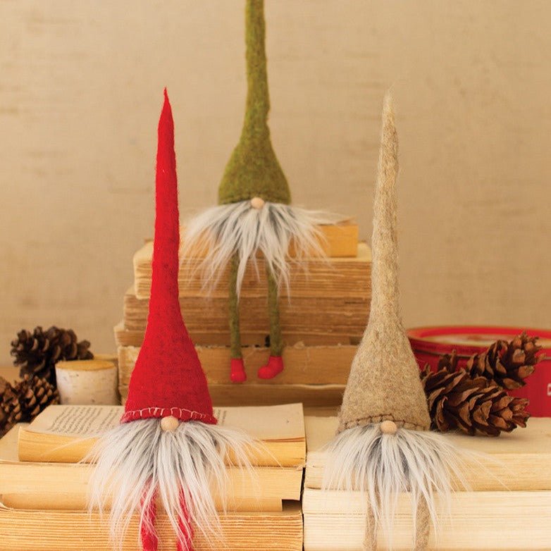 Christmas Gnome Shelf Sitter - Set of 3