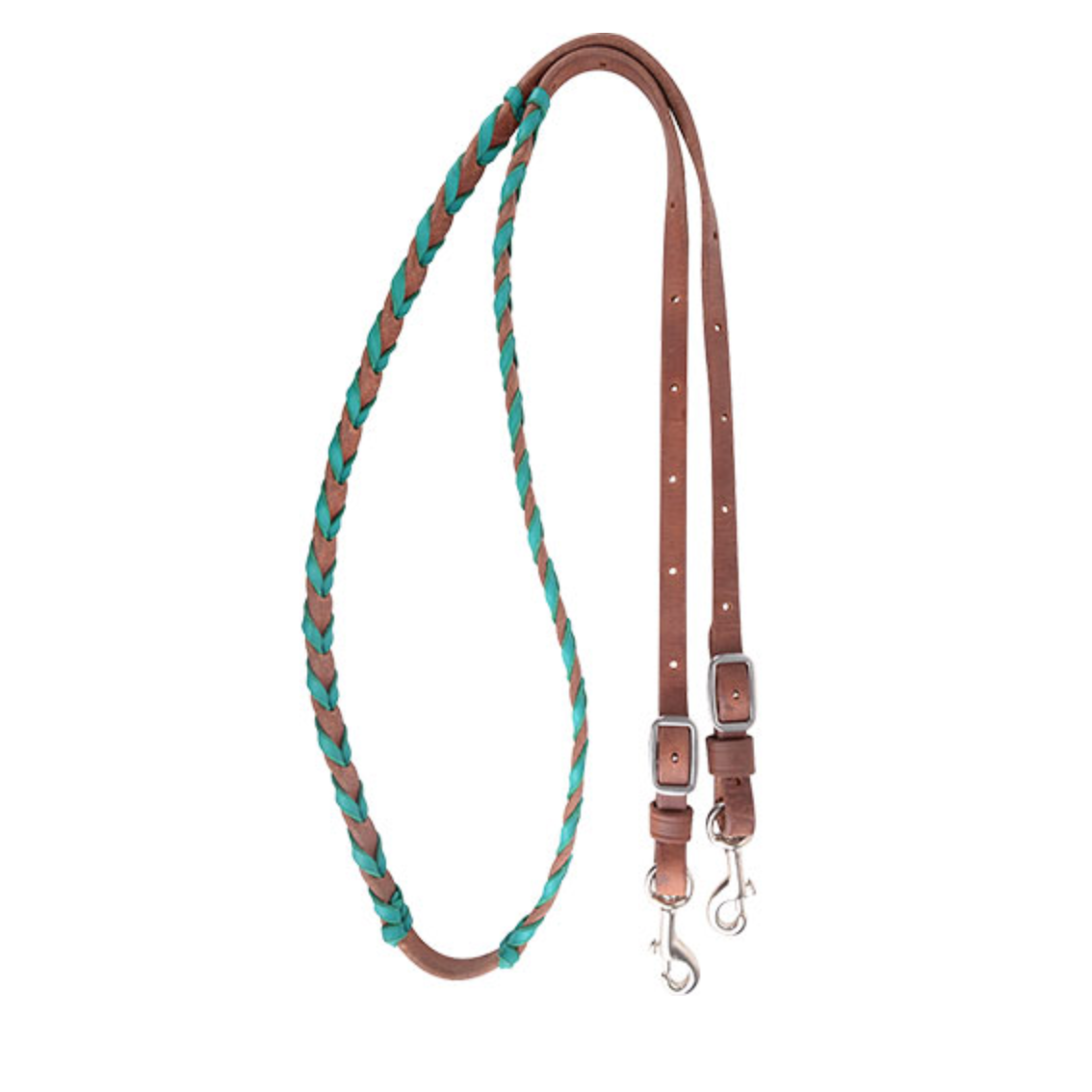 Martin Turquiose Latigo Laced Barrel Reins