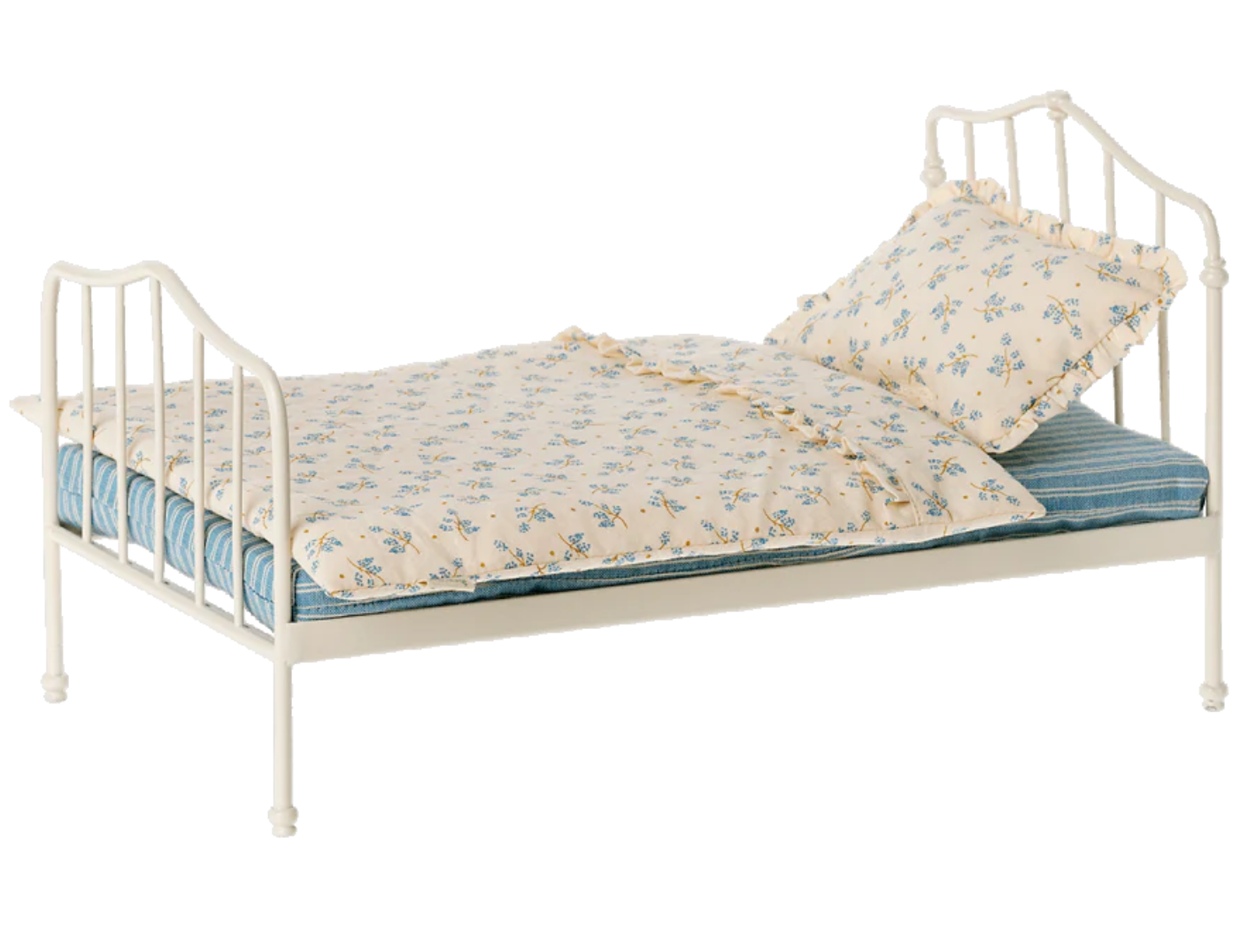 Maileg Miniature Bed - Blue