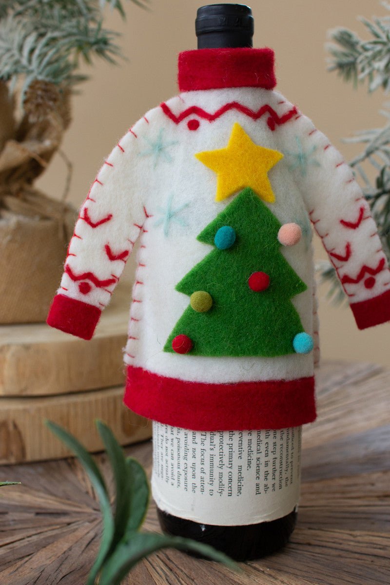 Felt Sweater Bottle Toppers