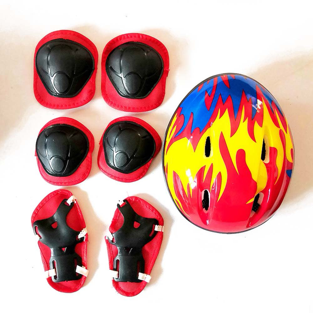 SANUME 7 Set Kids Bike Helmet Urban Skate Helmet, Toddler Helmet Kids Knee Pads