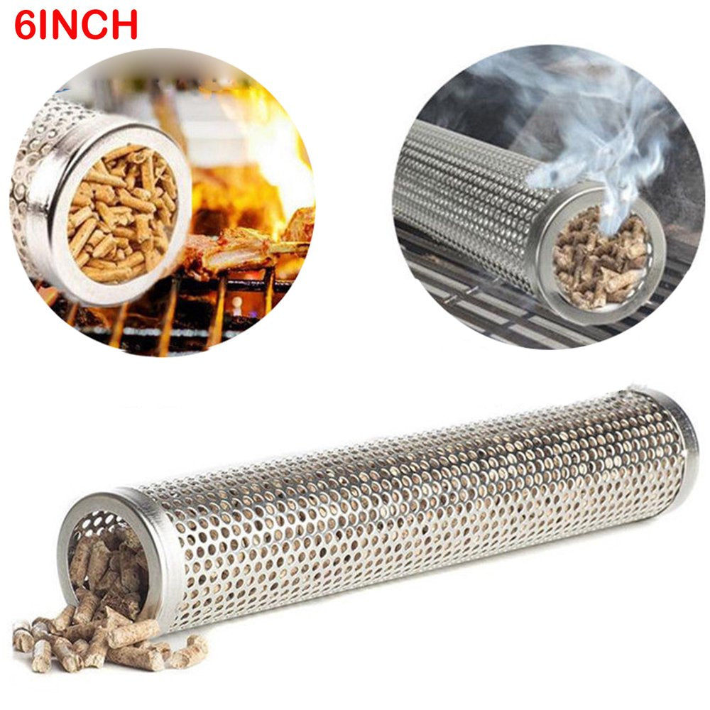 Lystmrge Small Grill Camping Tw200 Electric Workforce Grill Brush Smoker Grill Tube Stainless Steel for Vegetables, Cheese, Nuts,Dense Smoke