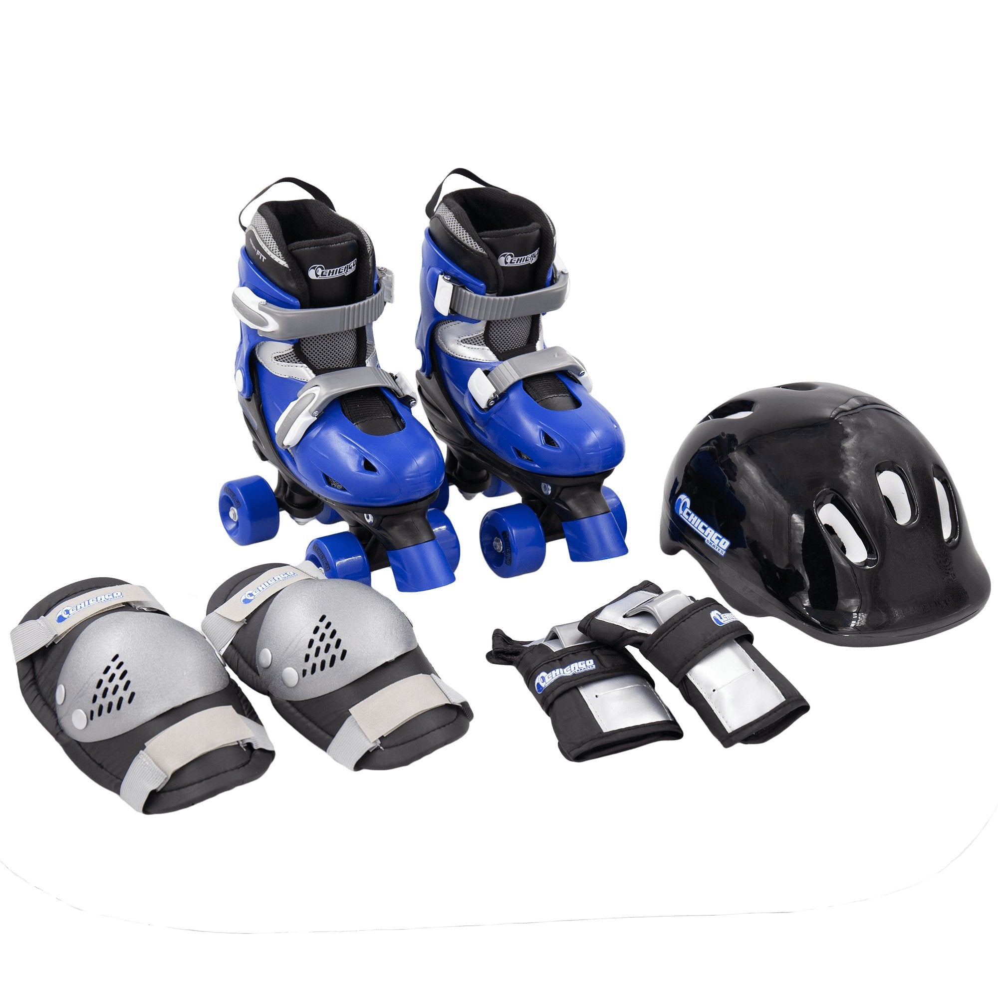 Chicago Boys Quad Roller Skate Set - Black/Blue