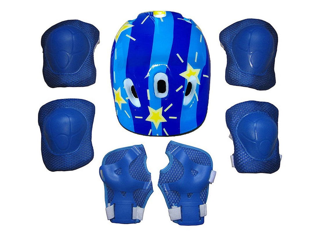 7PCS Kids Safety Helmet Knee Elbow Pad Set for Boy Girl Cycling Skate Bike Protective Set
