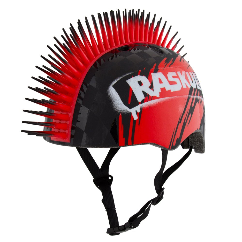 Raskullz Hawk Mohawk Black Bike Helmet, Child 5+ (50-54Cm)