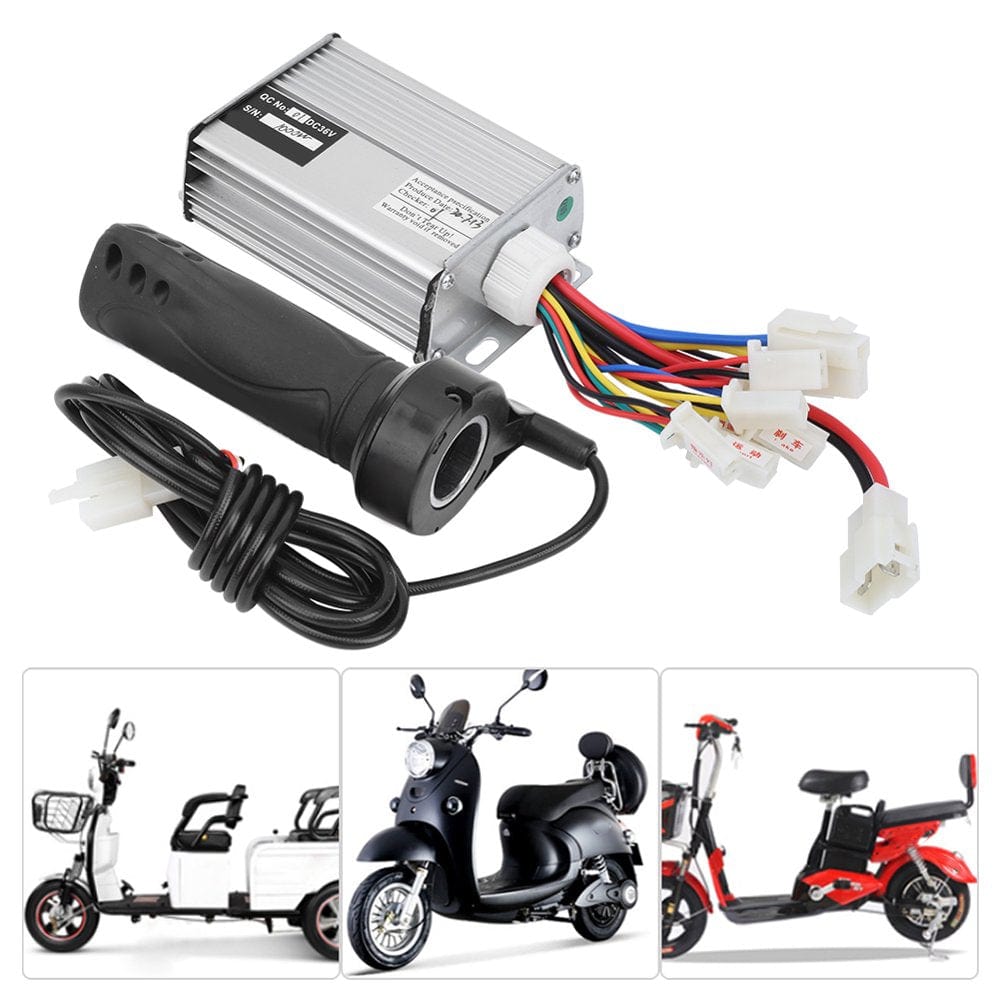 EBTOOLS Electric Bicycle Accessory, Controller Throttle Grip Kit, 9.4X6X3.2Cm for Electric Tricycle Bicycle Accessories Electric Scooter Electric Bicycle