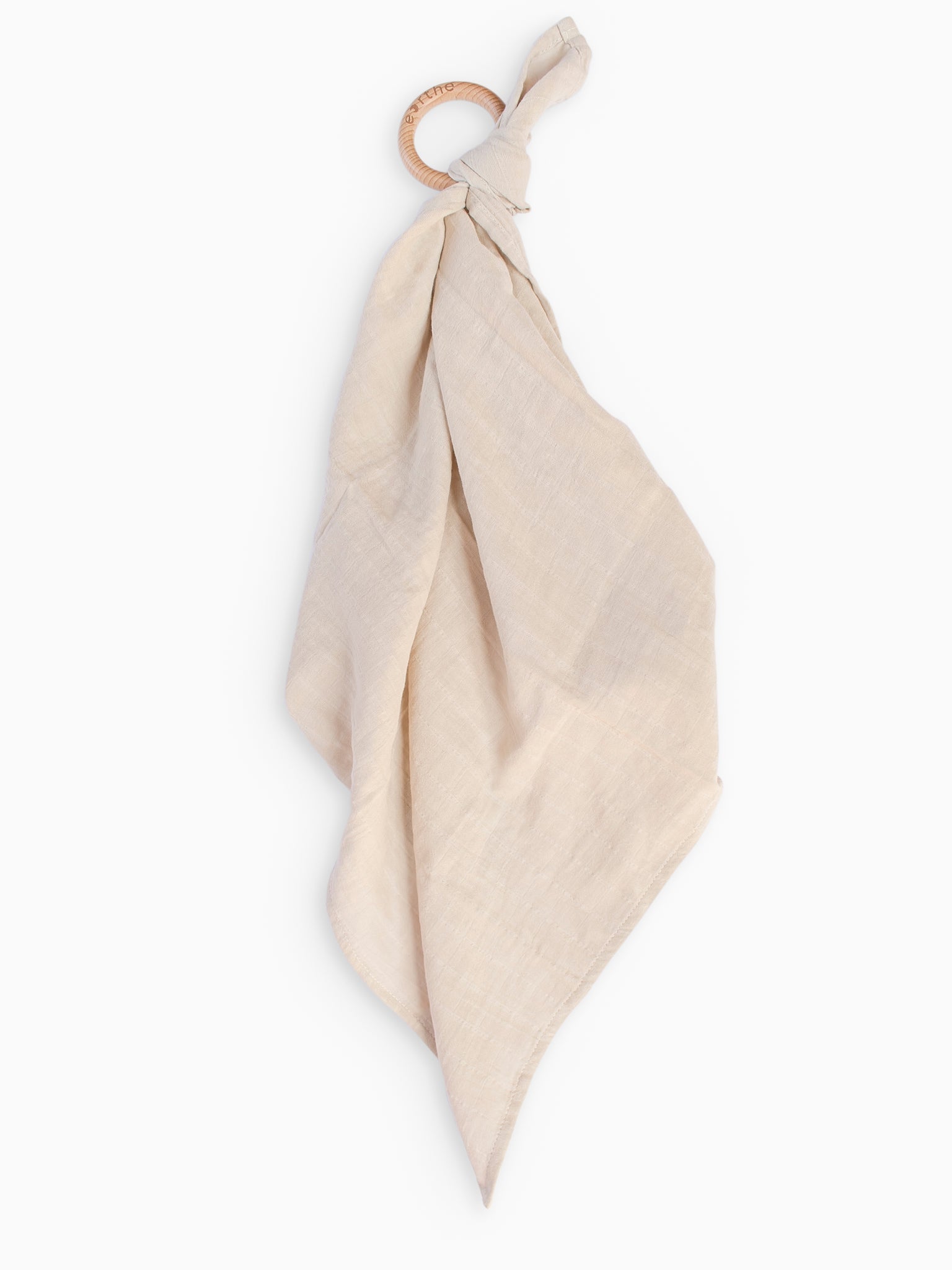 Organic Muslin Lovey Teething Ring