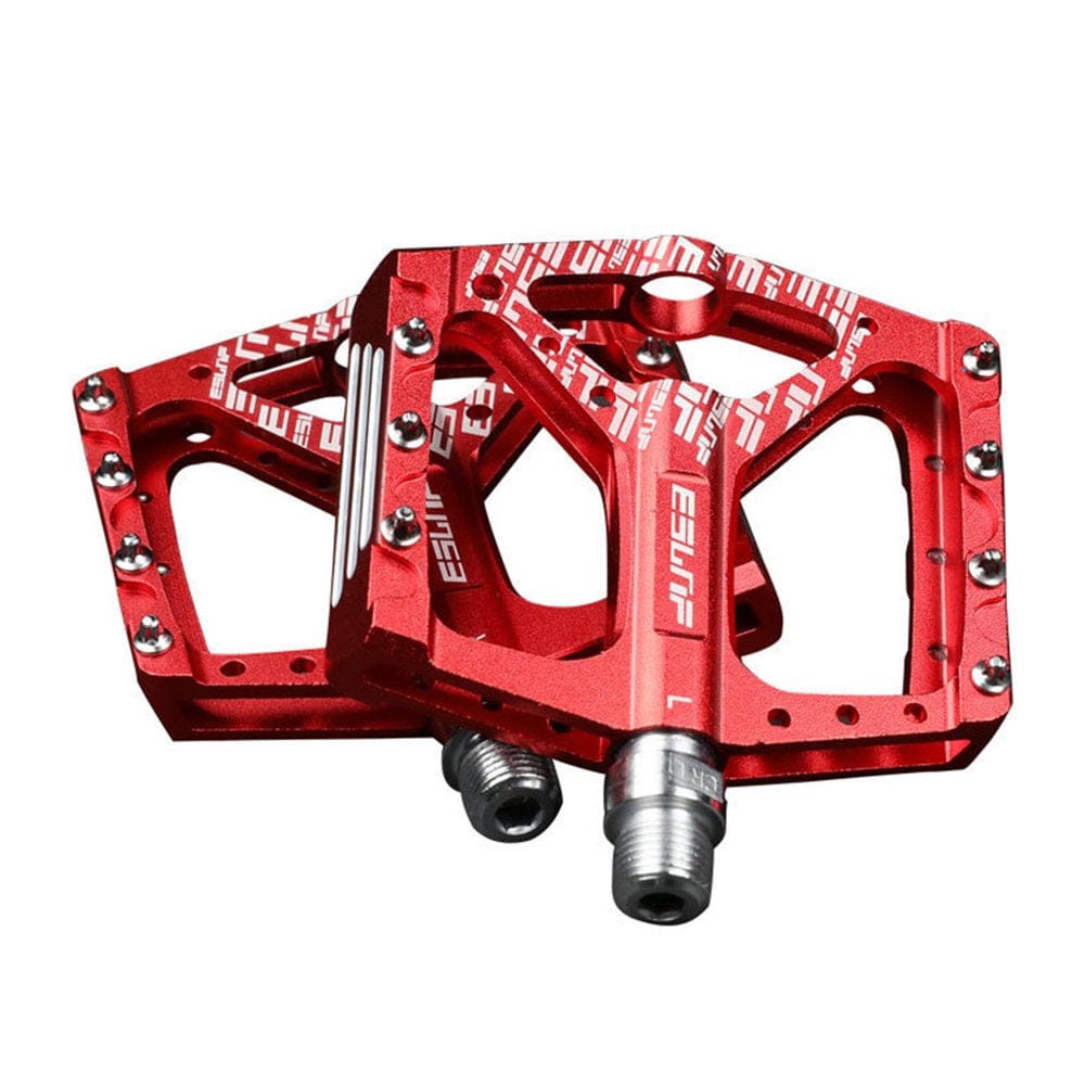 Lacyie Mountain Bike Pedals Aluminum Antiskid Durable Bicycle Pedal Riding Equipment Accessories Road Bicycle Pedals