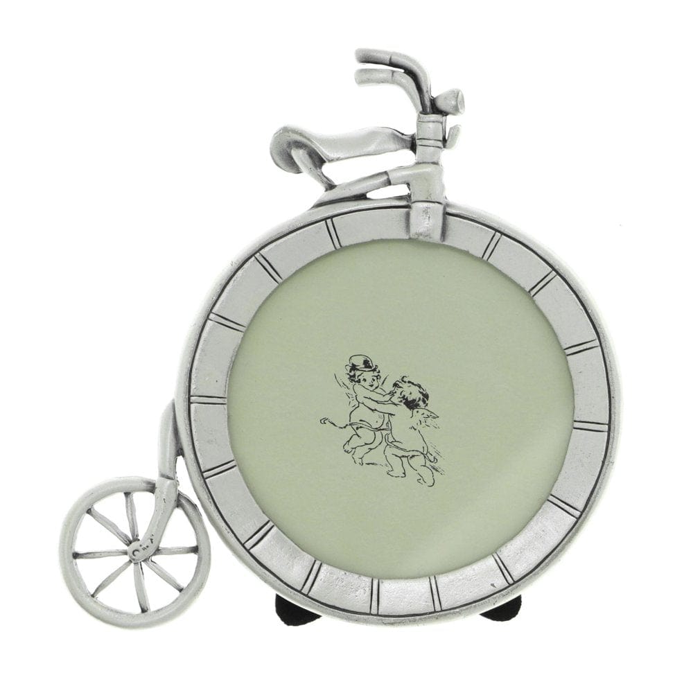 Pewter Unicycle Shaped Picture-Frame Clown Circus Acrobat PF19